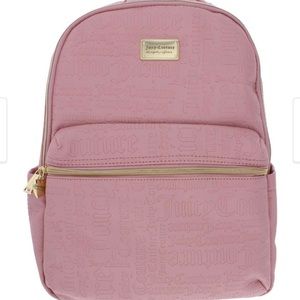 🔴SOLD!! NWT 💕 Juicy Couture Deboss Juicy Squad Backpack. Color blush.